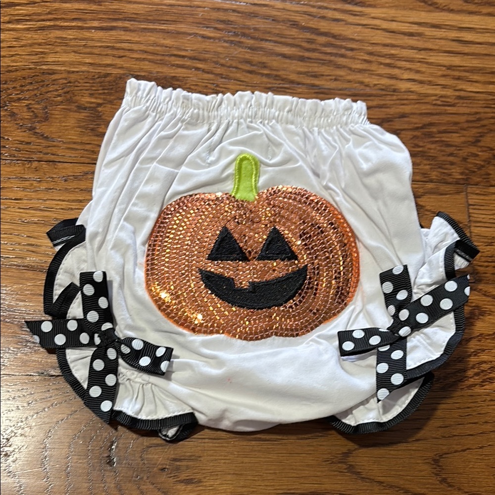 Halloween Pumpkin diaper cover